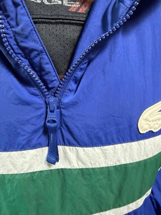 Abrigo Lacoste Azul y Verde