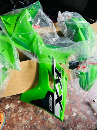 Juego Chapas Kawasaki KX450F Verdes