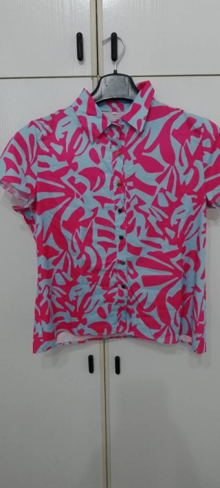 Camicia donna fantasia floreale taglia unica