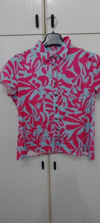 Camicia donna fantasia floreale taglia unica