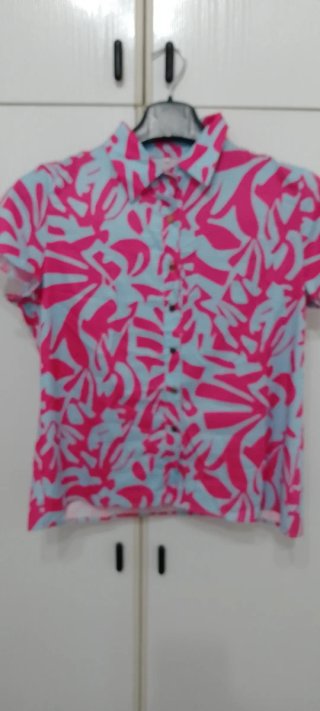 Camicia donna fantasia floreale taglia unica