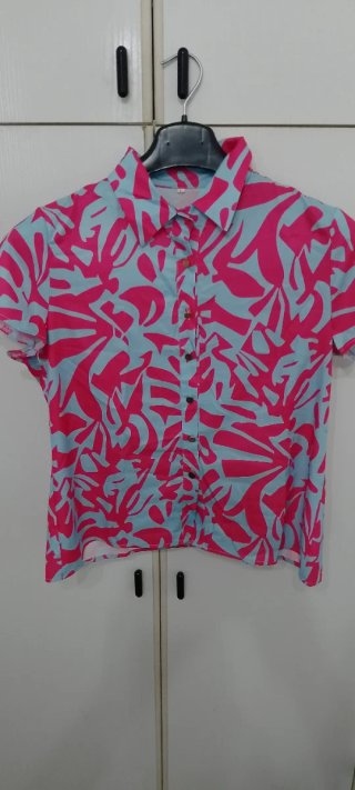 Camicia donna fantasia floreale taglia unica