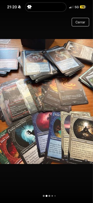 255 Cartas Magic  LOTR señor de los anillos.