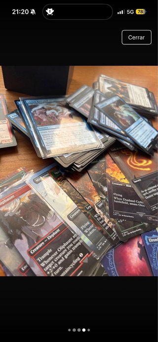 255 Cartas Magic  LOTR señor de los anillos.