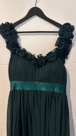 Vestido largo verde esmeralda 1XL