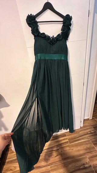 Vestido largo verde esmeralda 1XL