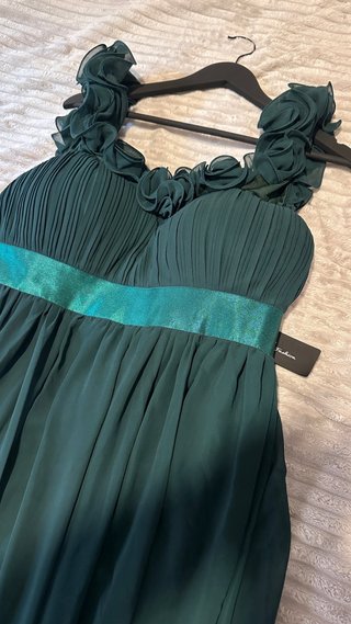 Vestido largo verde esmeralda 1XL
