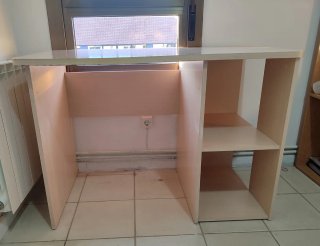 Escritorio madera y sillón giratorio