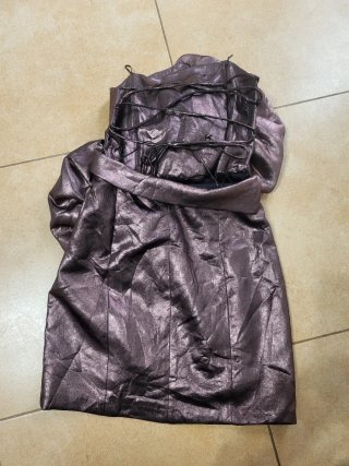 Vestido fiesta Zara Talla S, con etiqueta