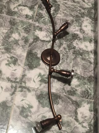 Lámpara lineal 85cm bronce