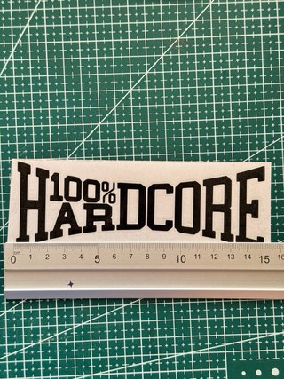 Pegatina Hardcore 100% Vinilo