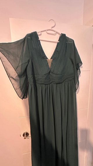 Vestido fiesta verde esmeralda Talla XL/XXL