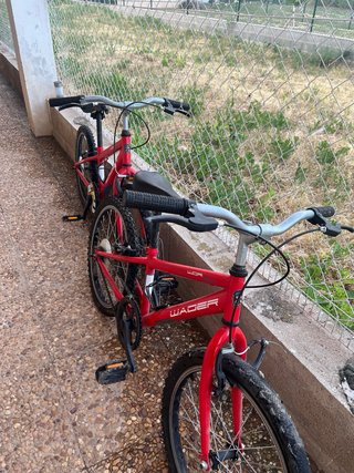 Bicicletas infantiles rojas (2 unidades)