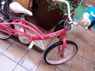 Bicicleta infantil rosa