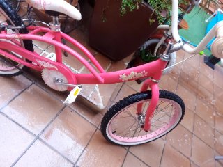 Bicicleta infantil rosa