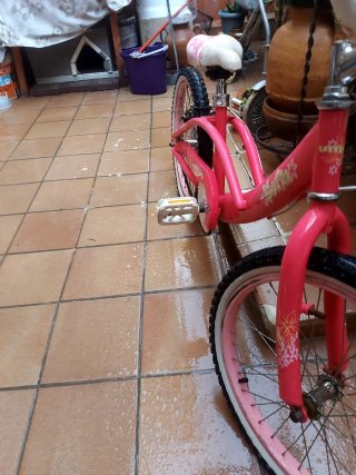 Bicicleta infantil rosa
