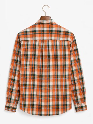 Camisa Springfield Hombre Cuadros Naranja talla M