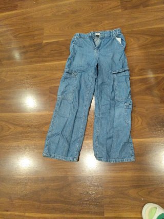 Pantalón vaquero cargo azul talla 11-12