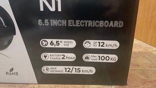 Hoverboard N1 con diseño de calaveras NO Carga