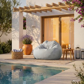 Puff Exterior Jardín - Puf Pera XXL Nuevo