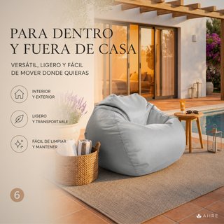 Puff Exterior Jardín - Puf Pera XXL Nuevo
