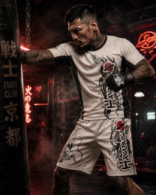 Conjunto MMA estilo Hayabusa  Japonés