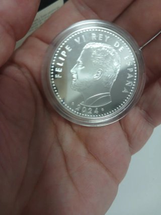 Moneda Plata Equipo Olímpico Español 2024