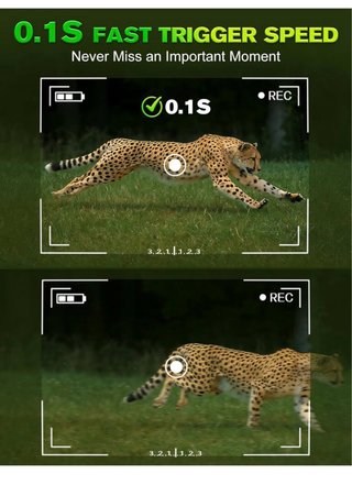 Fototrappola 4K 60MP Infrarossi Invisibili