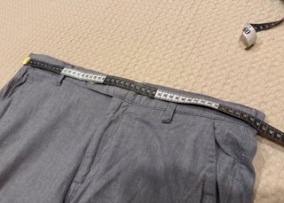 Pantalón lino gris claro
