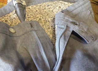 Pantalón lino gris claro