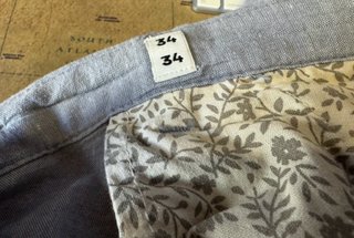 Pantalón lino gris claro