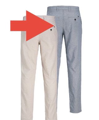 Pantalón lino gris claro