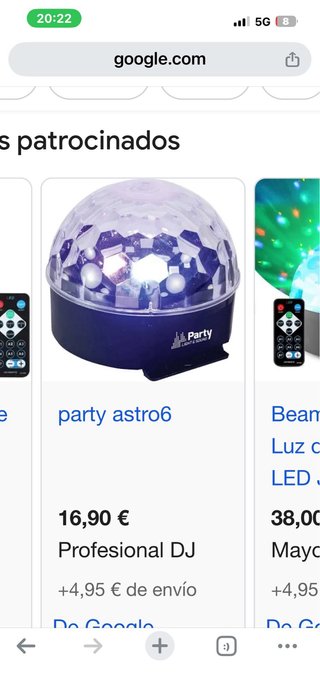Bola de discoteca luces LED