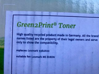 Tóner compatible con Lexmark 45.000 páginas