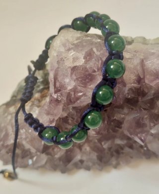 Bracciale Shamballa Verde Pietre
