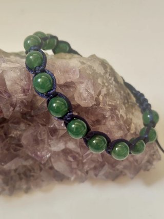 Bracciale Shamballa Verde Pietre