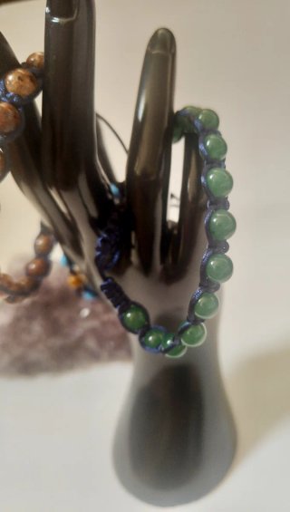 Bracciale Shamballa Verde Pietre