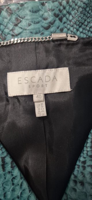 Chaqueta Biker Escada Piel Serpiente