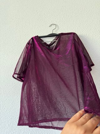 Blusa Morada Transparente