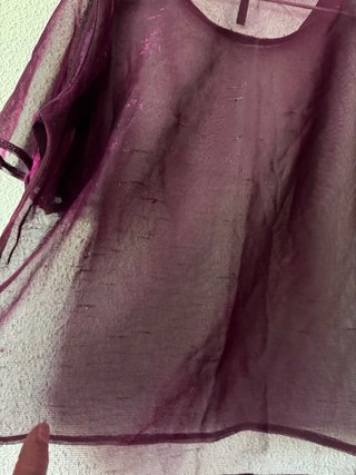 Blusa Morada Transparente