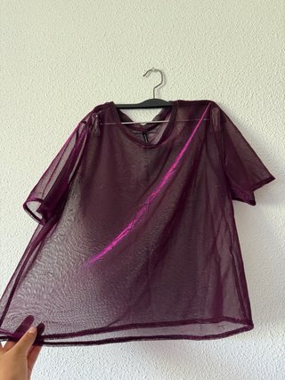Blusa Morada Transparente