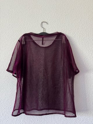 Blusa Morada Transparente