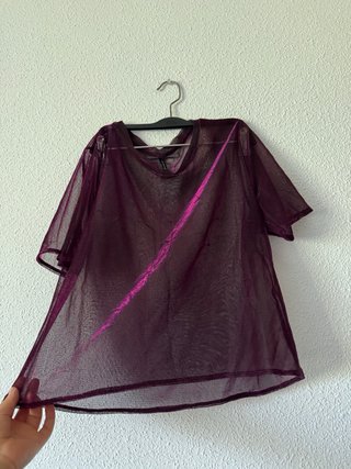 Blusa Morada Transparente