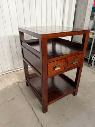 Mesita auxiliar madera maciza