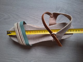 Sandalias Beige y Verde Talla 42