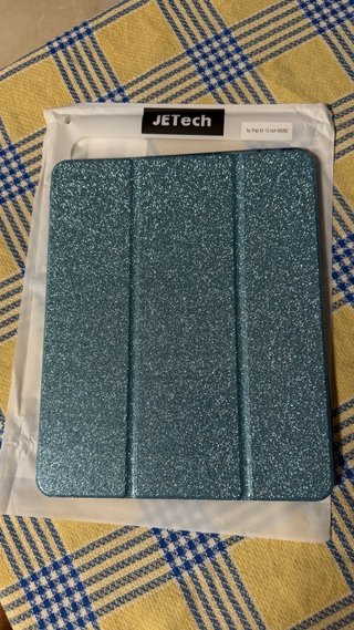 Funda iPad Air 13 M3/M2 Purpurina azul “Frozen”