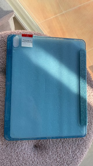 Funda iPad Air 13 M3/M2 Purpurina azul “Frozen”