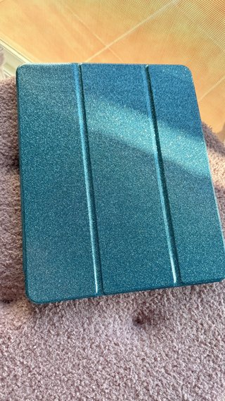 Funda iPad Air 13 M3/M2 Purpurina azul “Frozen”