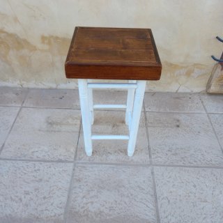 Taburete alto madera y metal