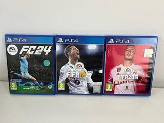 Pack 4 Juegos PS4: FC 24, FIFA 18, FIFA 20 y GTA